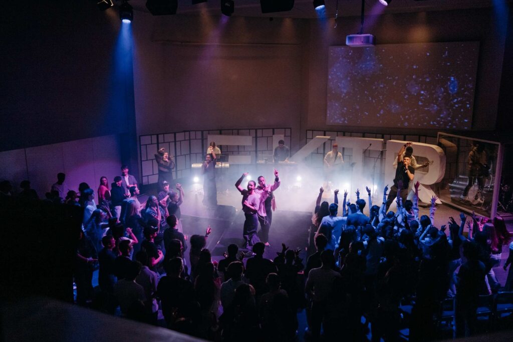 Young people together